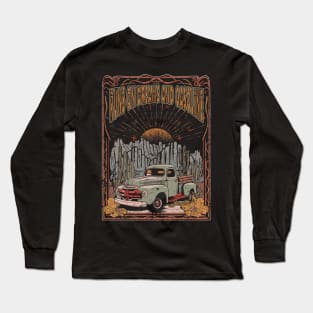 Runs On Dreams And Gasoline Truck Driver Cowboy Long Sleeve T-Shirt